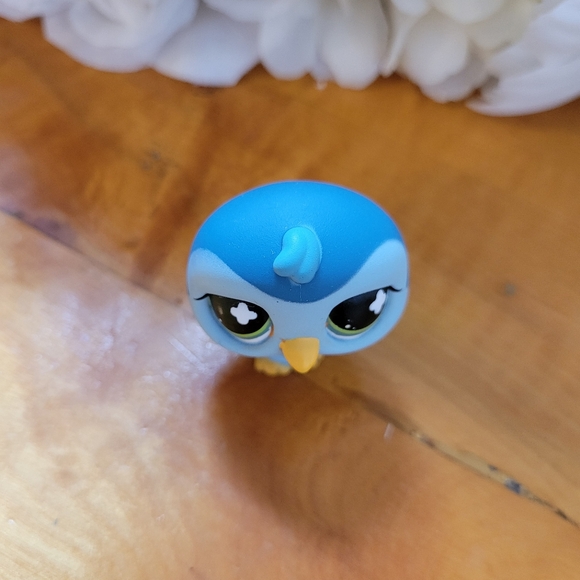 Littlest Pet Shop LPS #821 Penguin Bird Blue Green Eyes 2006 - Picture 6 of 12